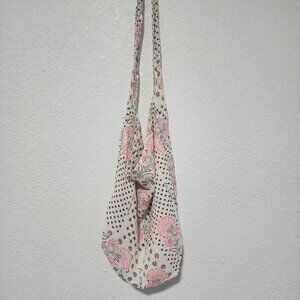 Free People Beach Tote Bag Sea Floral Light Weight Sheer Fabric Bohemian